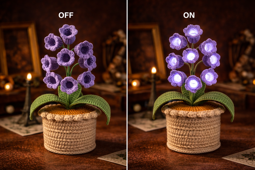 Hand-crocheted Glowing Lily Of The Valley